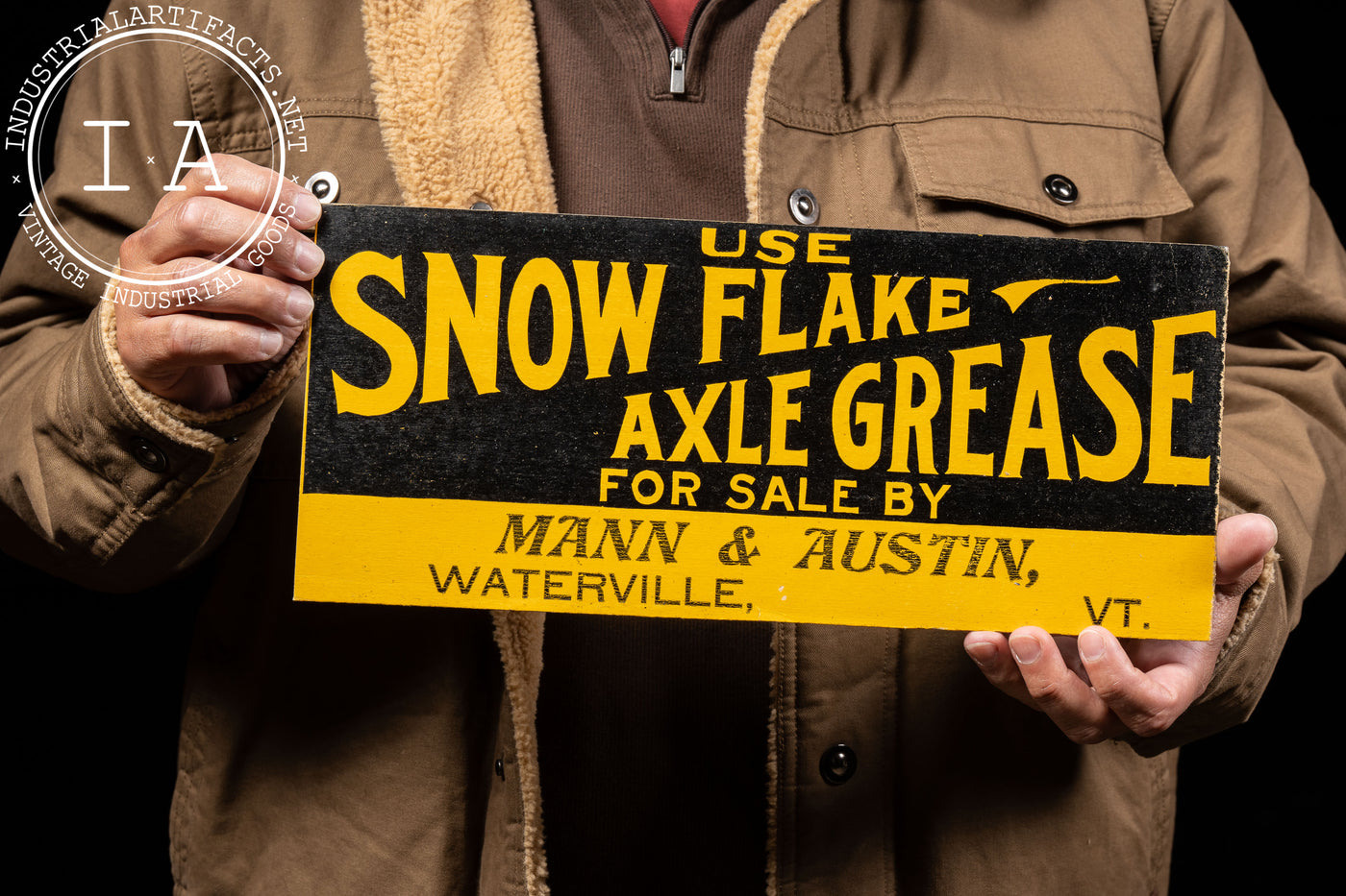 Snow Flake Axle Grease Cardstock Ad