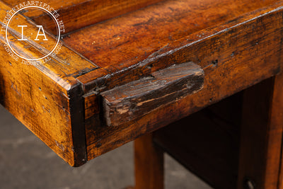Antique French Carpenter's Workbench