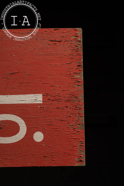 Painted Wood Storefront Sign