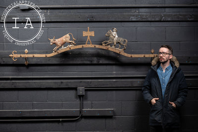 Late 19th Century Butchers Rack Crest by Brecht