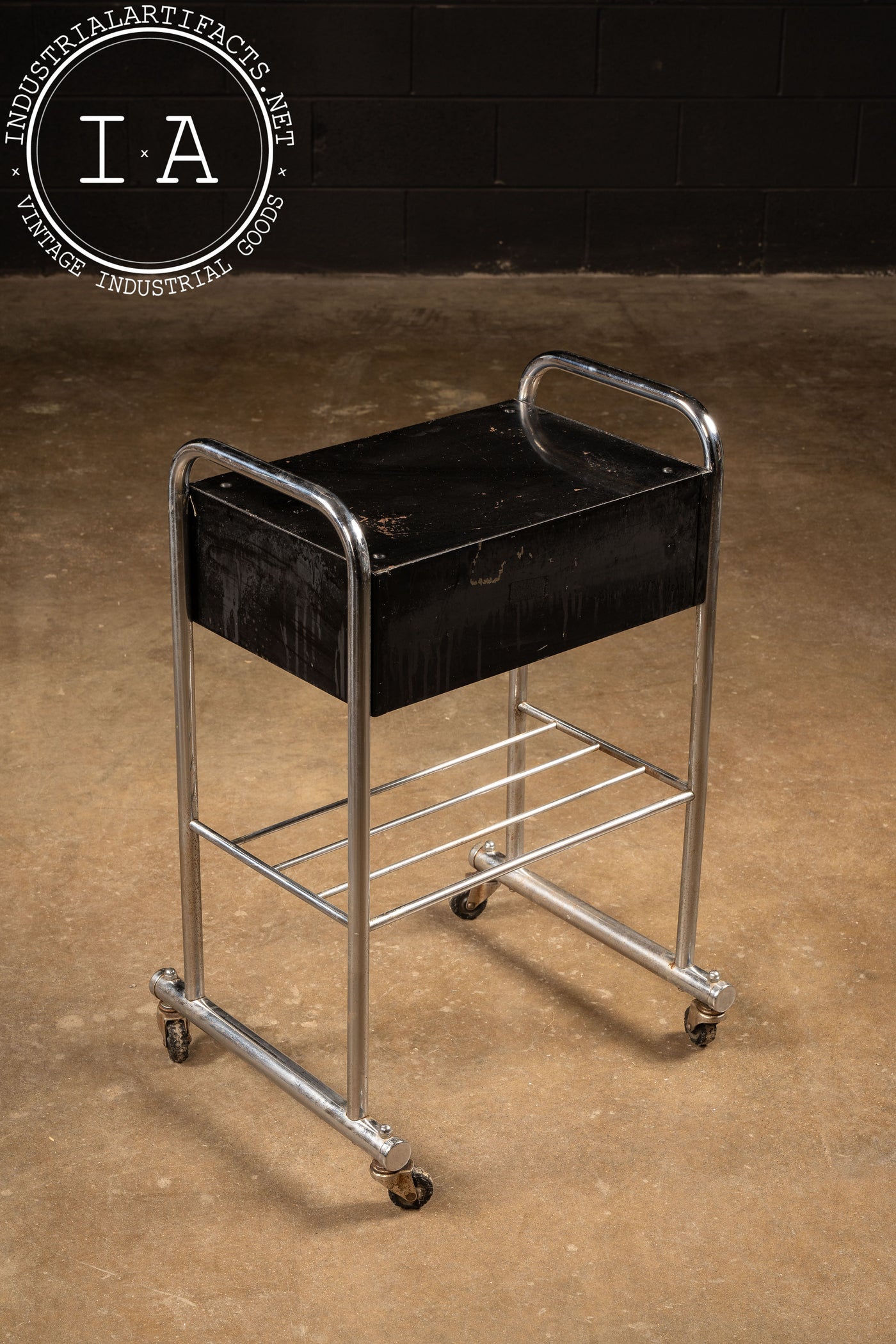 Art Deco Rolling Medical Trolley