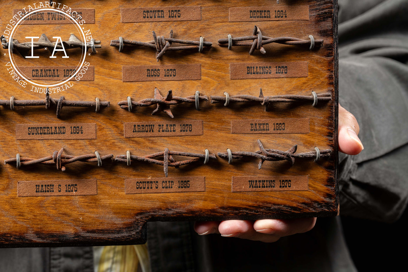 Historical State of New Mexico Wooden Barbed Wire Display