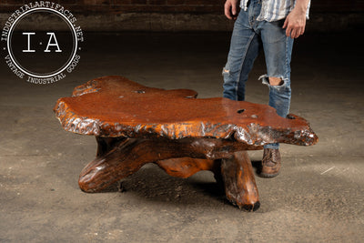 Vintage Redwood Burl Coffee Table