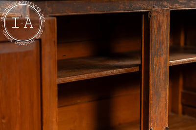 Mid-19th Century Painted Pine Cupboard