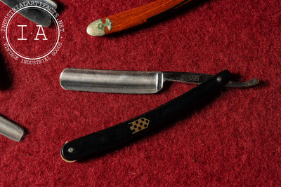 Antique Salesman Sample Straight Razor Case