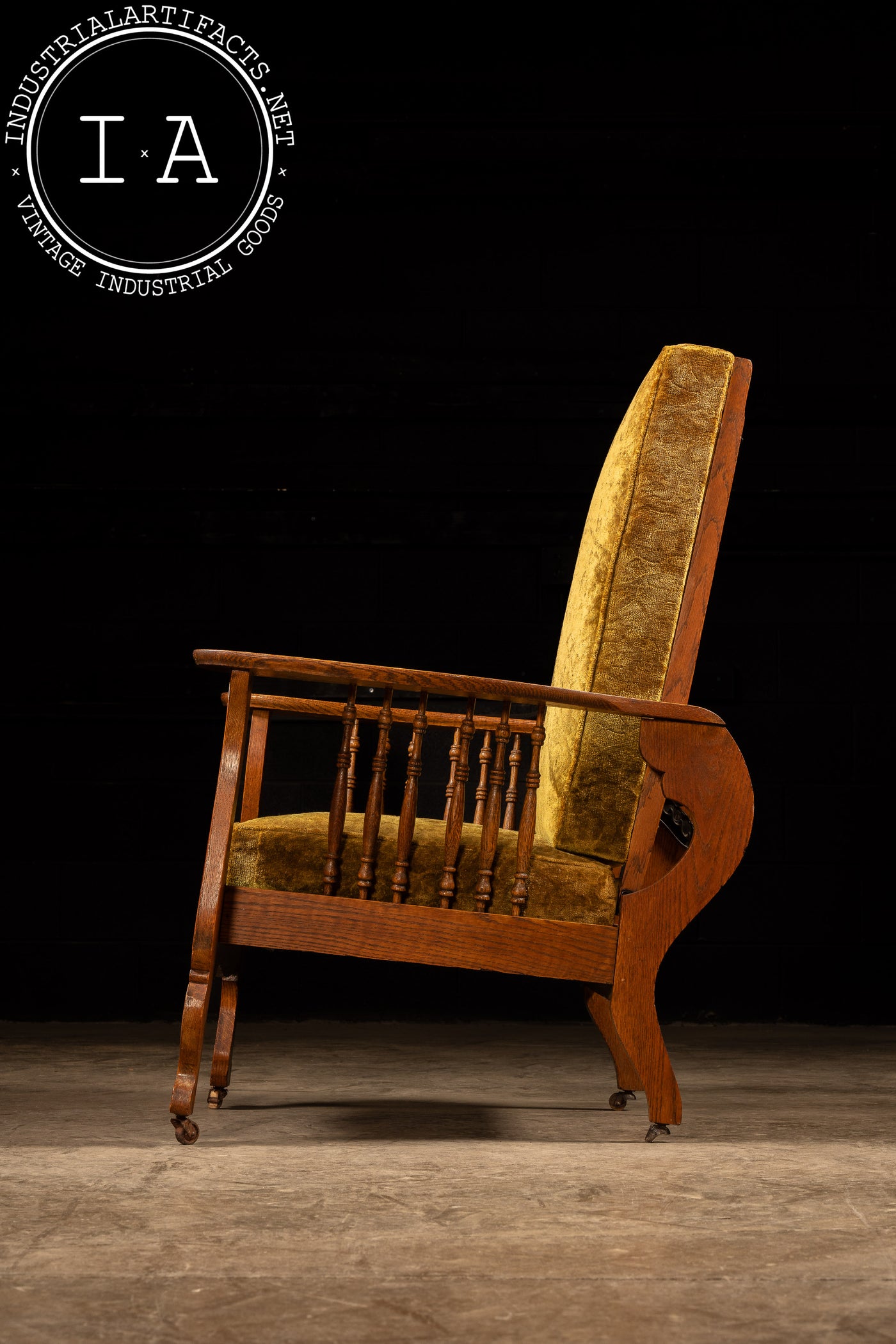 Early 20th Century Victorian-Inspired Morris Chair by Cook & Co.