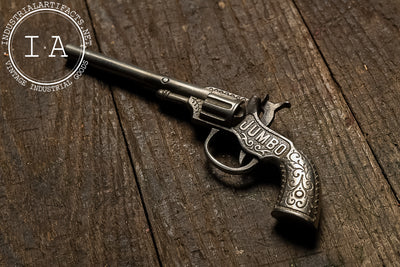 19th Century Jumbo Cap Gun Pistol – Long Barrel Toy Revolver
