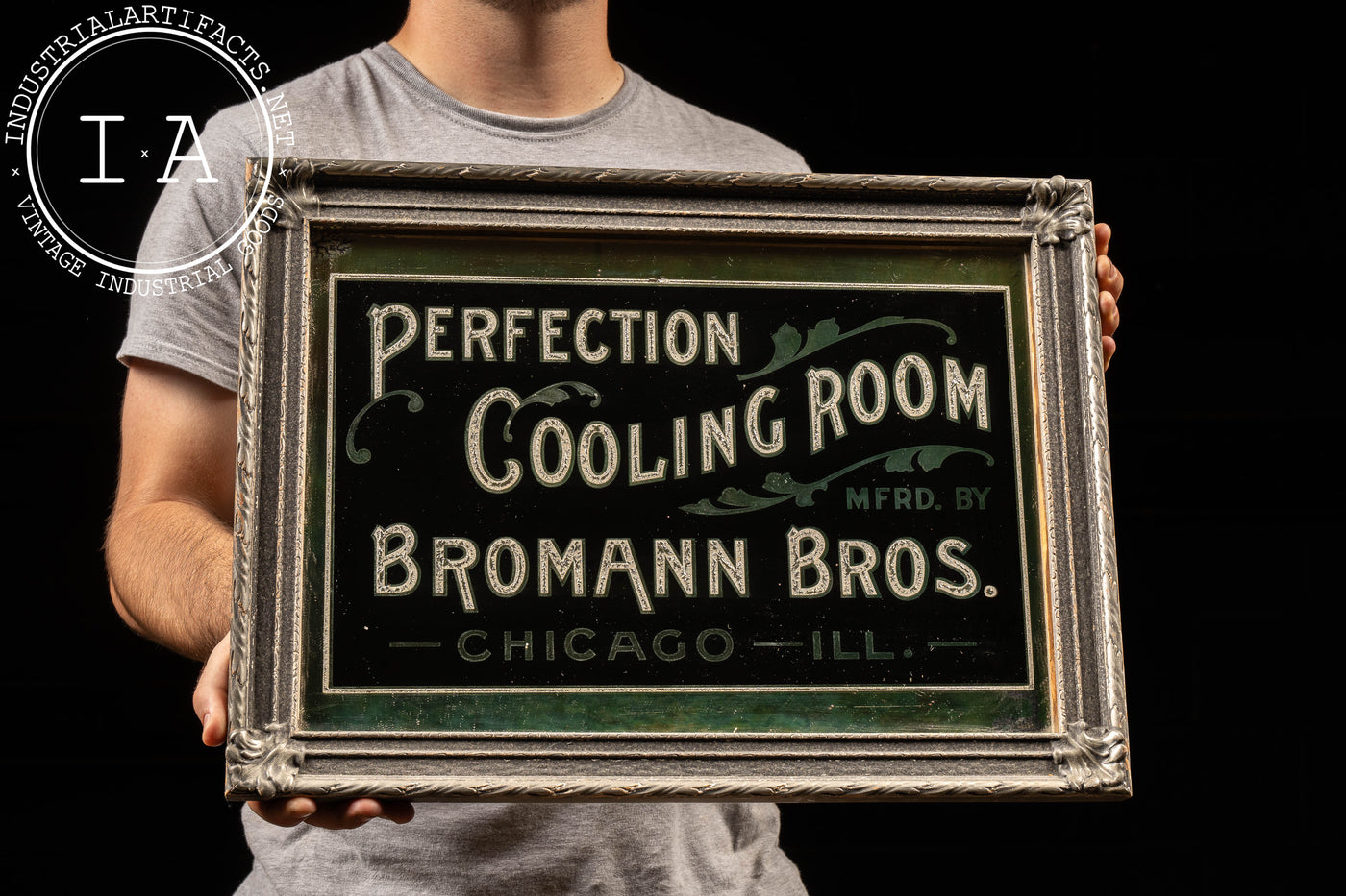 Early 20th Century Bromann Bros. ROG Foil Sign