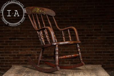 19th Century Child’s Painted Rocking Chair