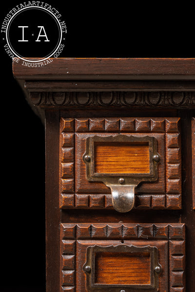 Late 19th Century Oak Tramp Art Screw Cabinet by J. D. Warren