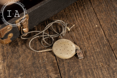 c. 1950 Salesman Sample Dahlberg Coin-Op Pillow Radio in Case