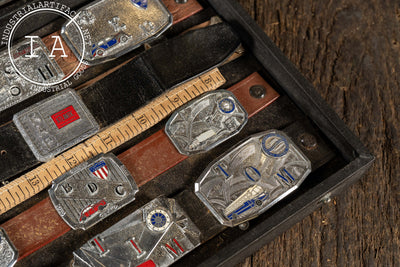 Vintage Salesman Sample Badge Display Case