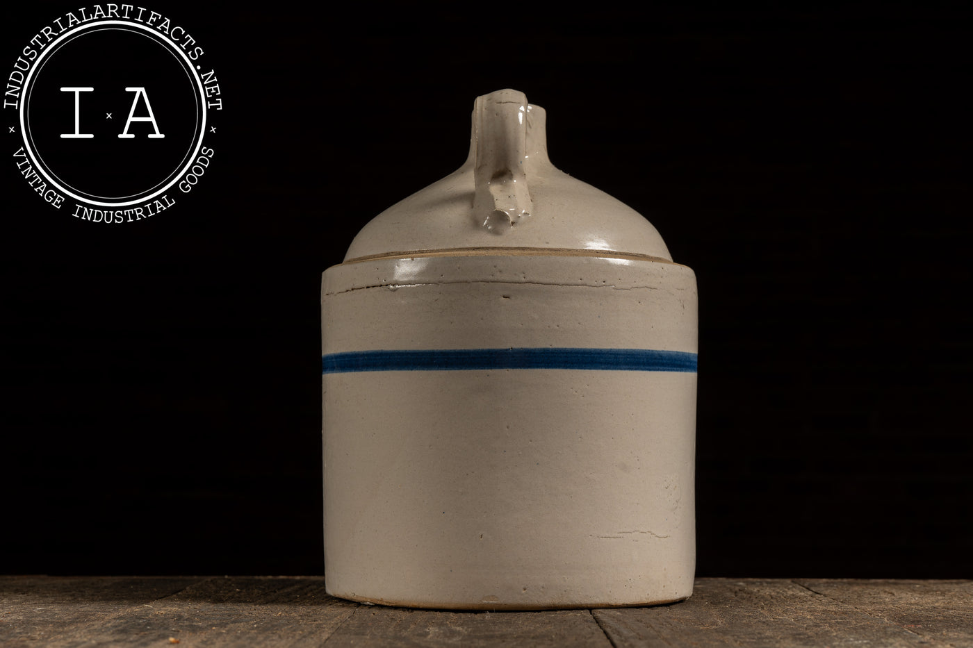Early 20th Century 2-Gal. Stoneware Crock by Blue Band