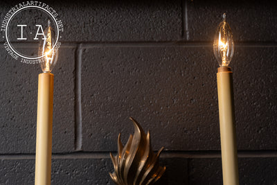 Early 20th Century Empire Revival Bronze Two-Light Wall Sconce