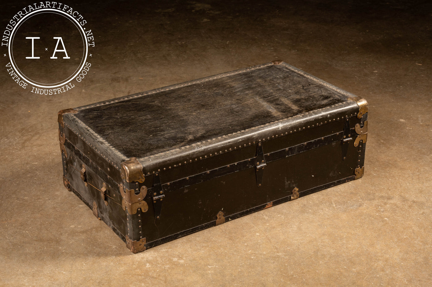 Antique Black Trunk