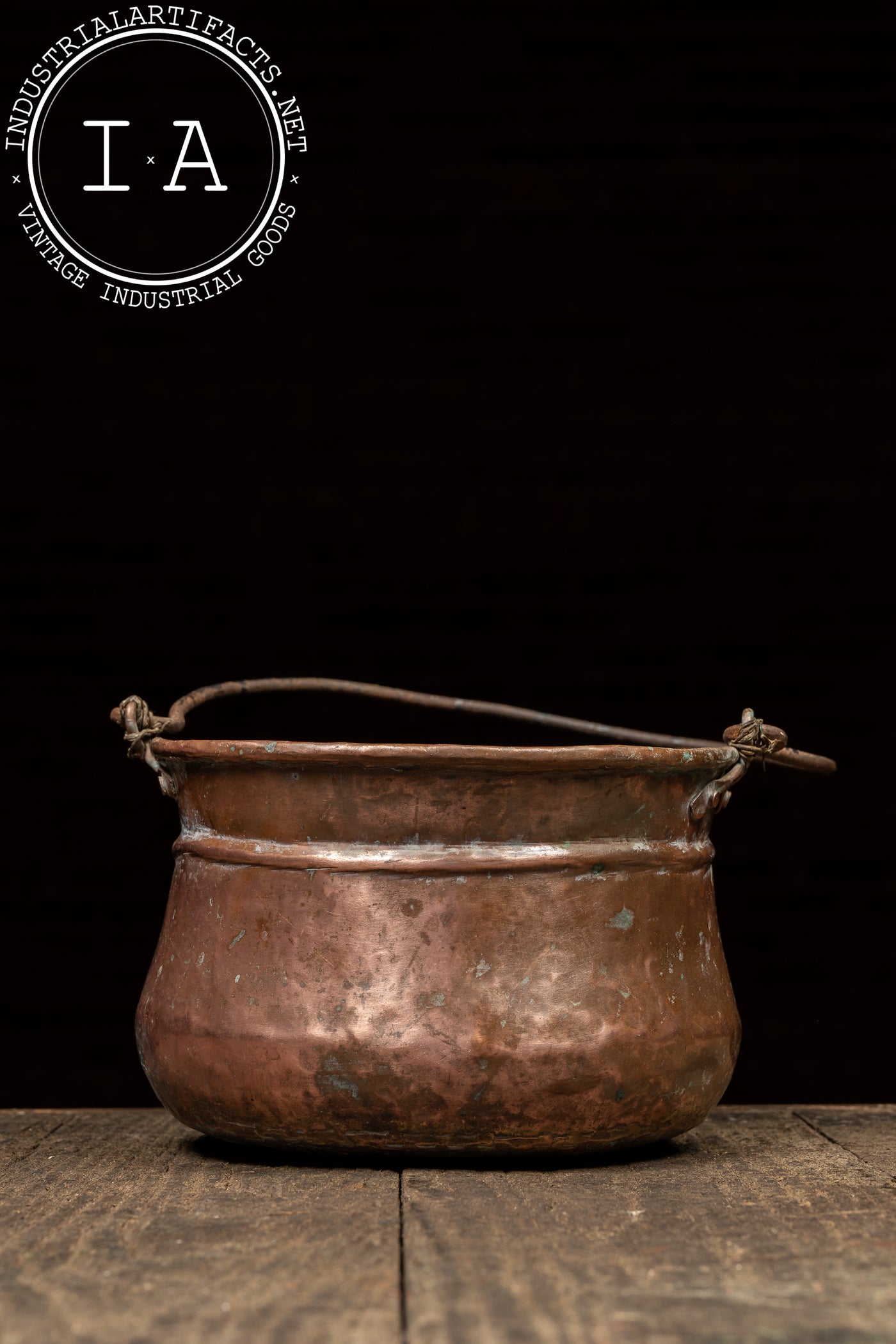Primitive Hammered Copper Spittoon