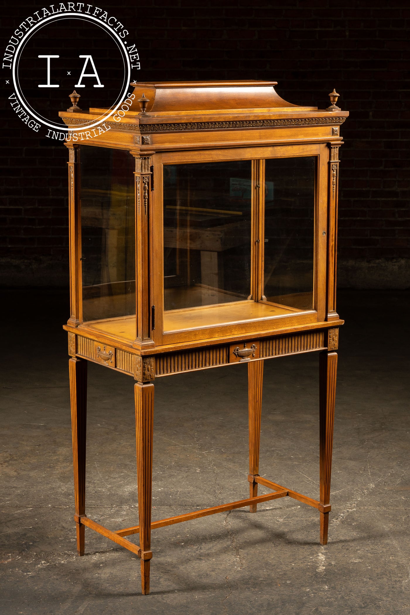 Louis XIV Style Glass Display Case