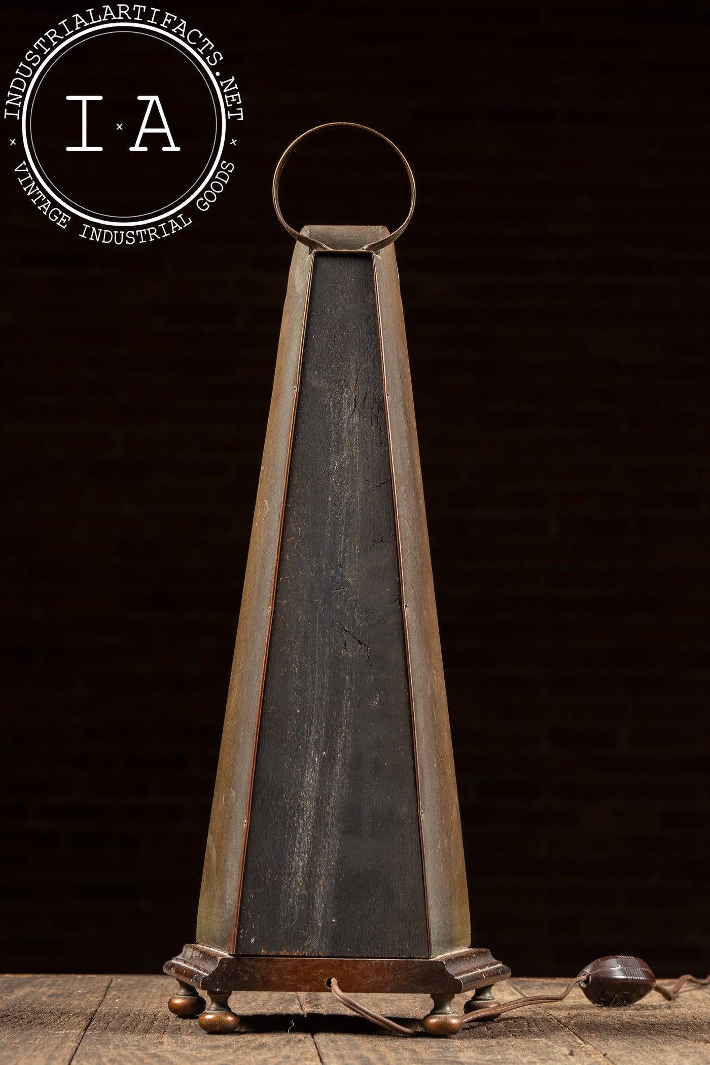 Vintage Brass Candlestick Carriage Lamp by Westwood