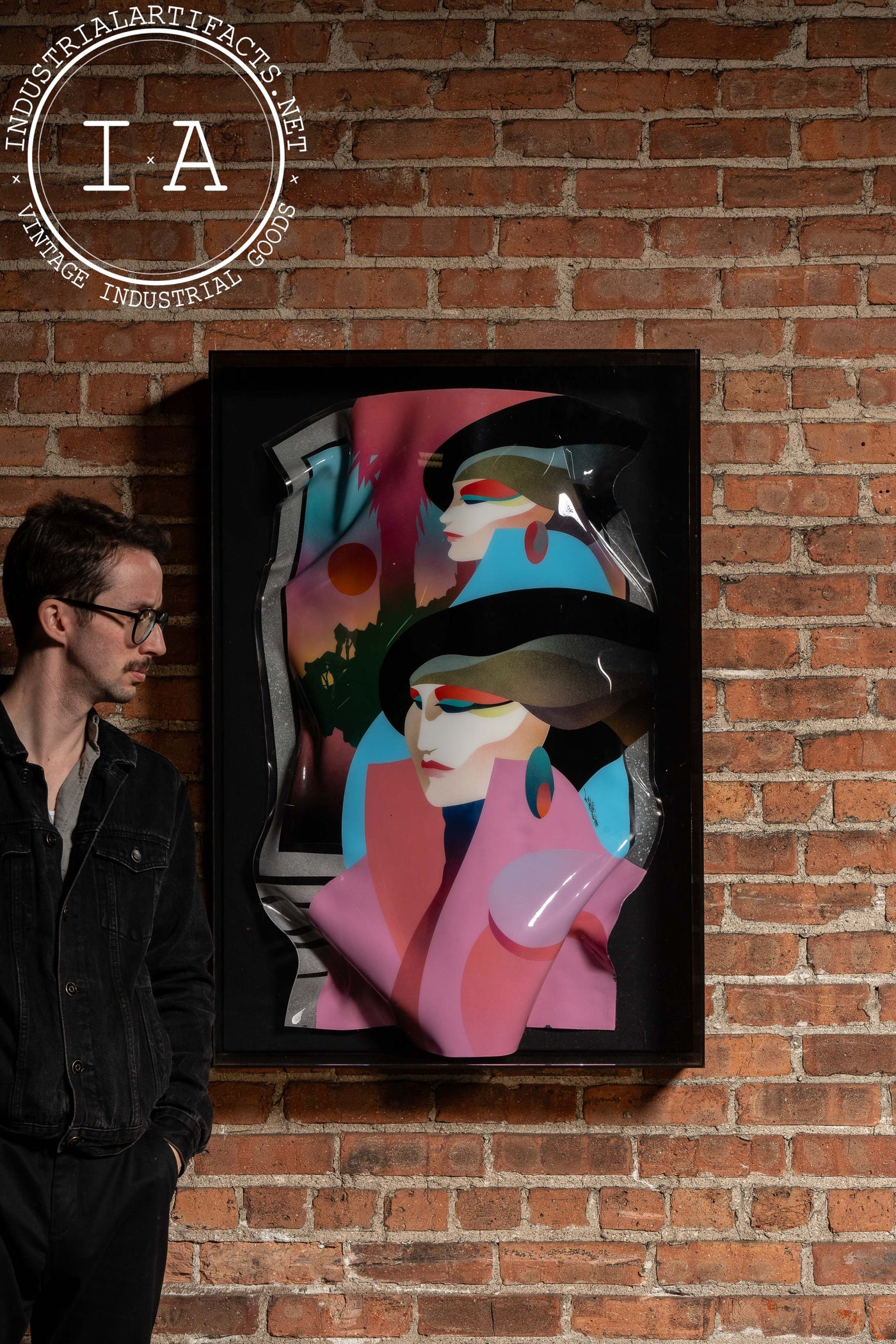 1989 Ned Moulton 3-D Wall Art Vacuum-Formed Composition