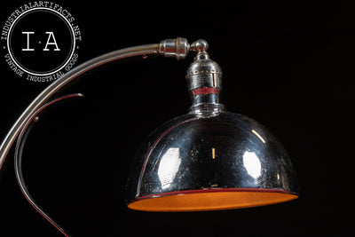 Vintage Westinghouse Iron Campaign Award Lamp - Chrome Dome Desk Light