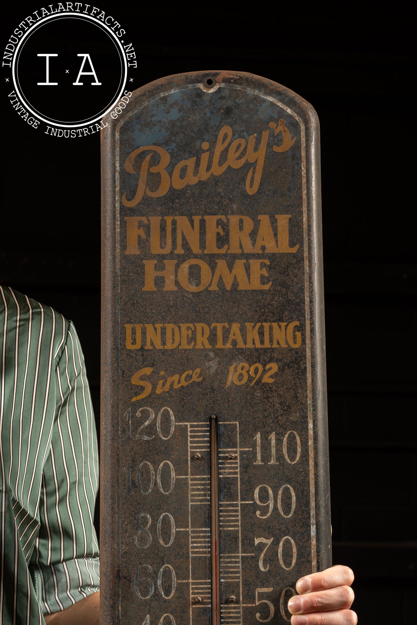 Vintage Bailey's Funeral Home Thermometer and Sponsored Phonebook