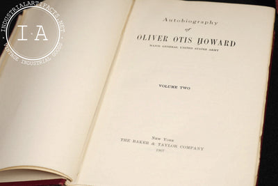 Autobiography of Oliver Otis Howard, Two-Volume Set with Signed Note
