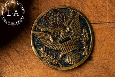 Solid Brass US Coat of Arms Belt Buckle