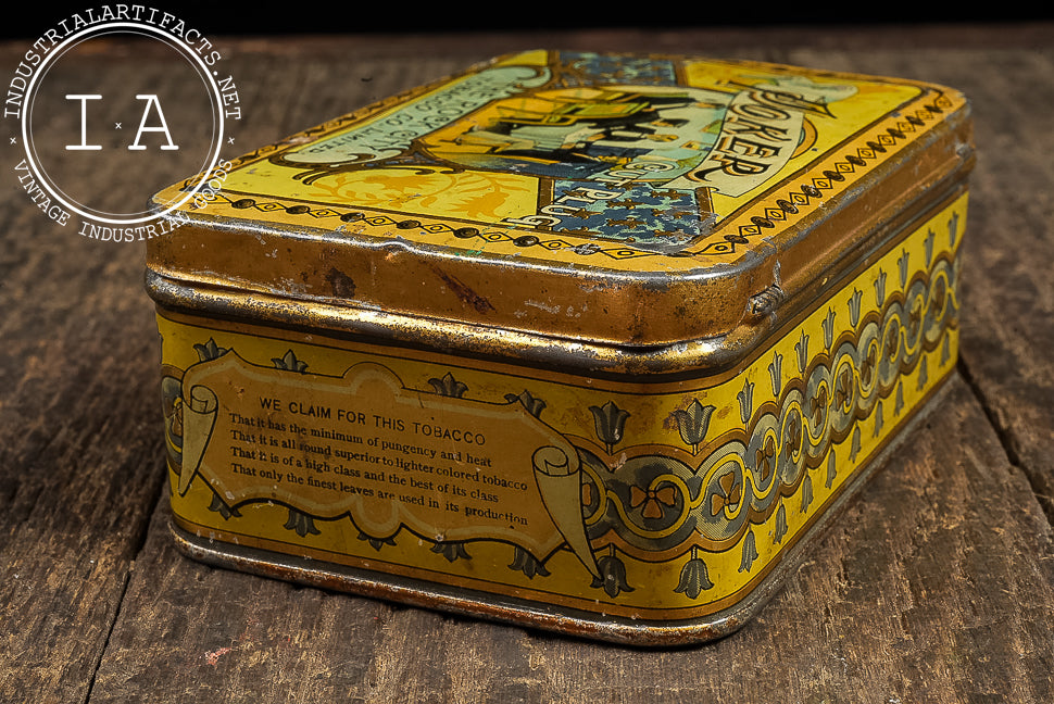 Early 20th Century “Poker Cut Plug” Rock City Tobacco Tin