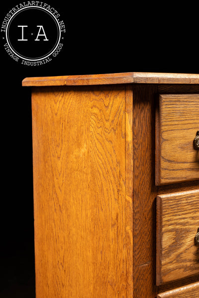 Antique Oak Apothecary Cabinet