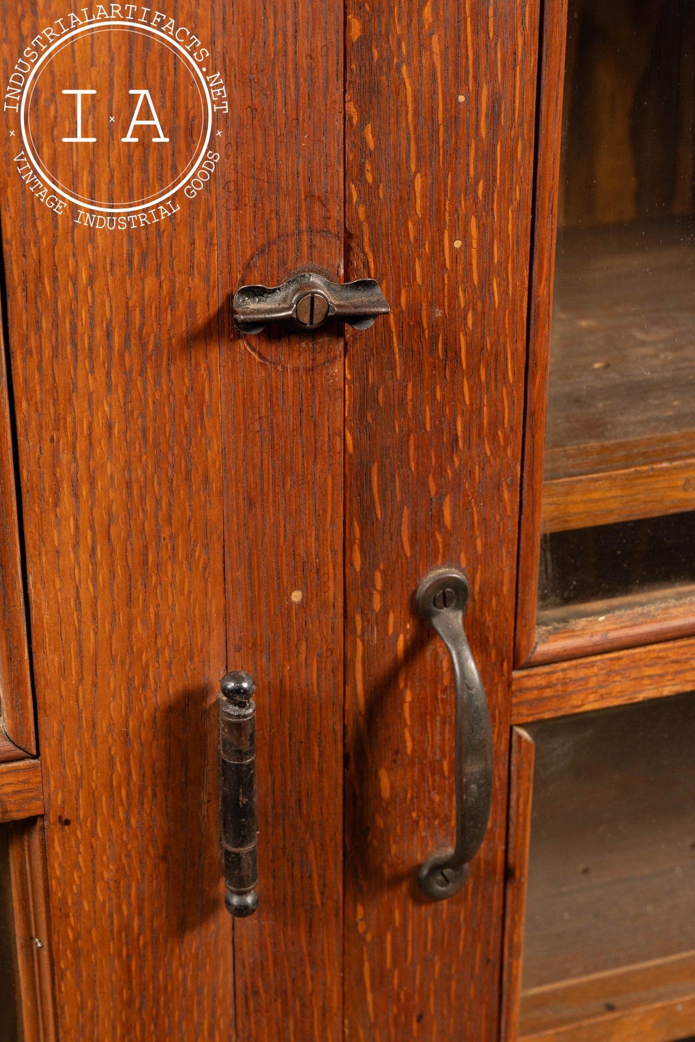 Early 20th Century Oak Laboratory Display Cabinet