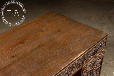 Antique Southeast Asian Carved Rosewood Desk