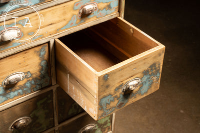 Early Pine Dresser with Distressed Paint