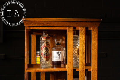 Early 20th Century Danner Revolving Tiger Oak Bookcase