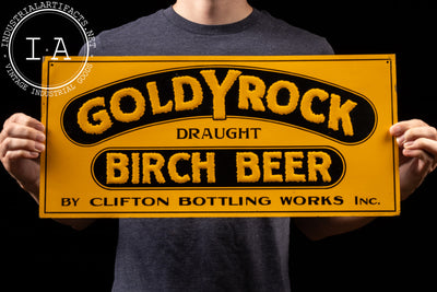 Goldyrock Birch Beer Embossed Tin Sign