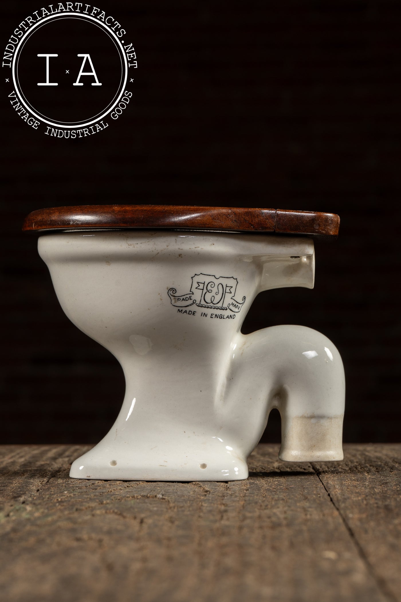 Vintage Salesman’s Sample Ceramic Toilet by Tofield & Johnson