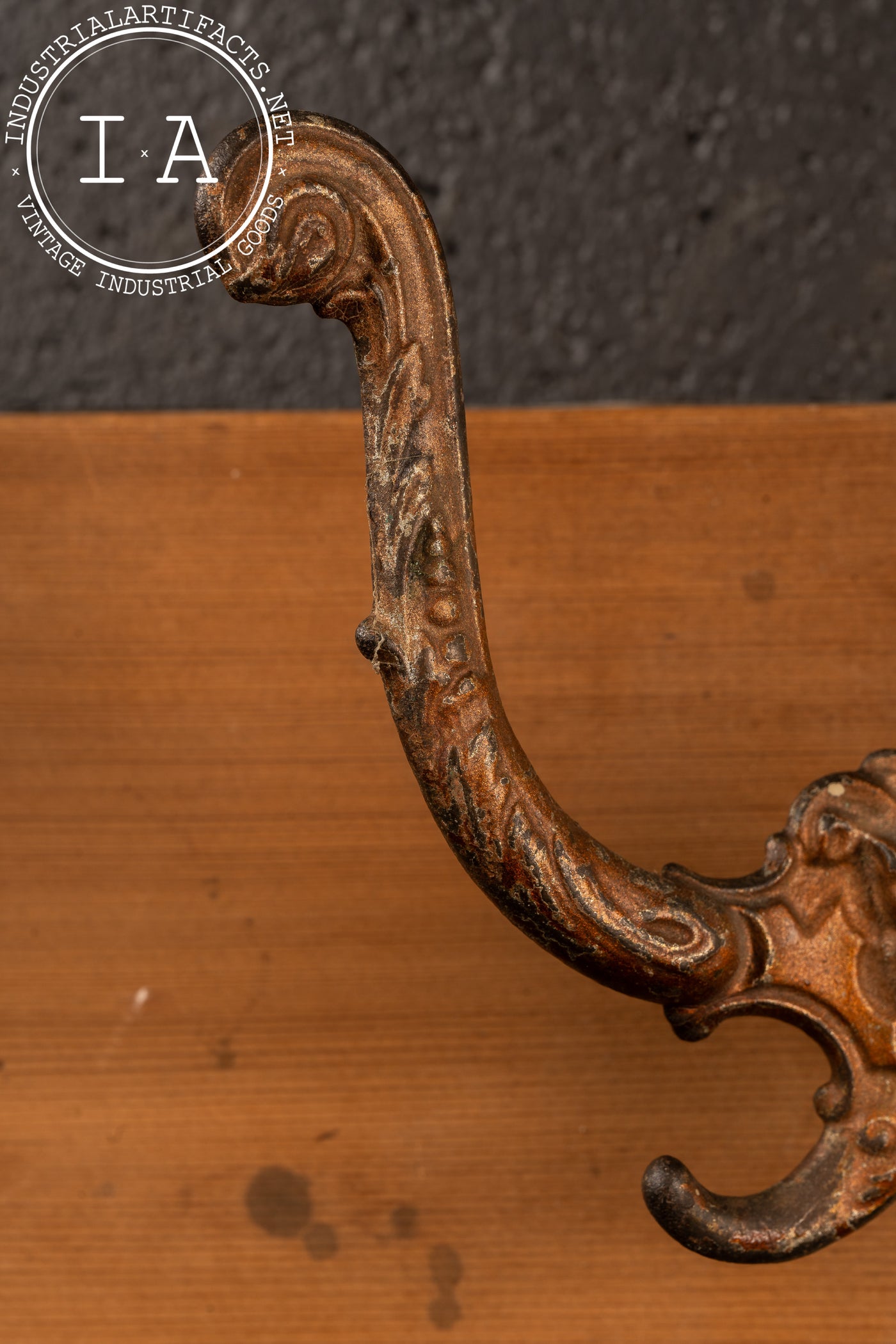 Pair of Mounted Art Nouveau Figural Coat Hooks