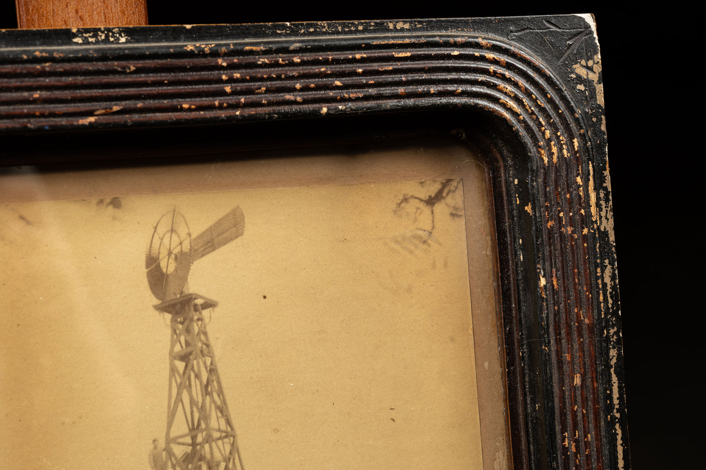 Antique Photograph of Farm in Frame