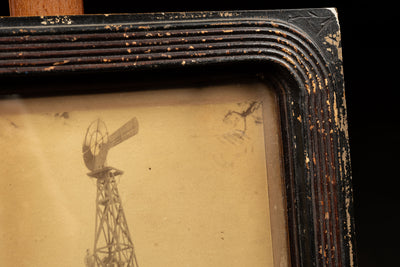 Antique Photograph of Farm in Frame