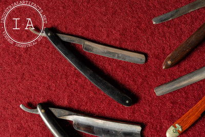 Antique Salesman Sample Straight Razor Case