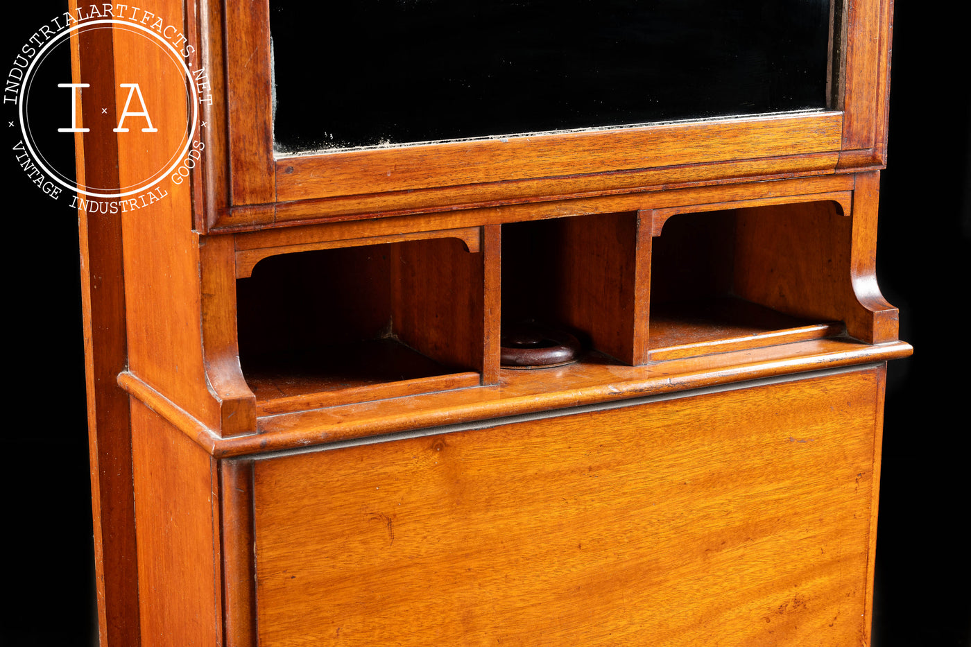 Early 20th Century Mahogany Ship Dresser and Wash Basin