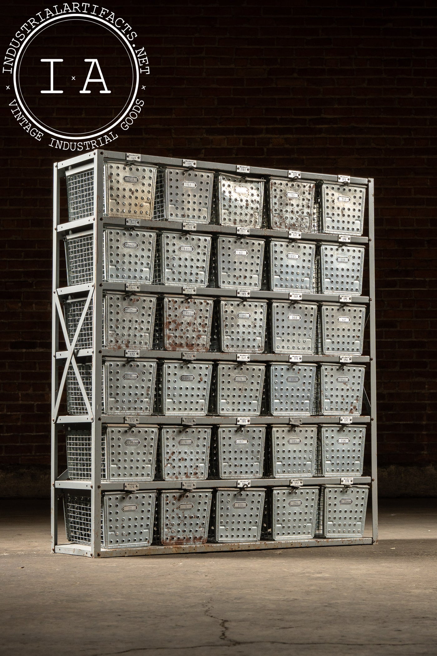 Vintage Steel Swim Locker Set