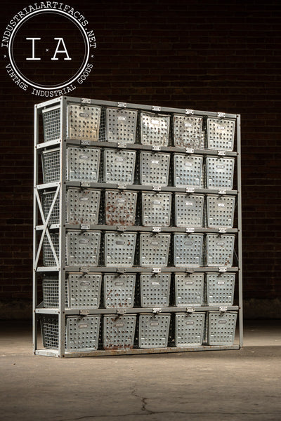 Vintage Steel Swim Locker Set