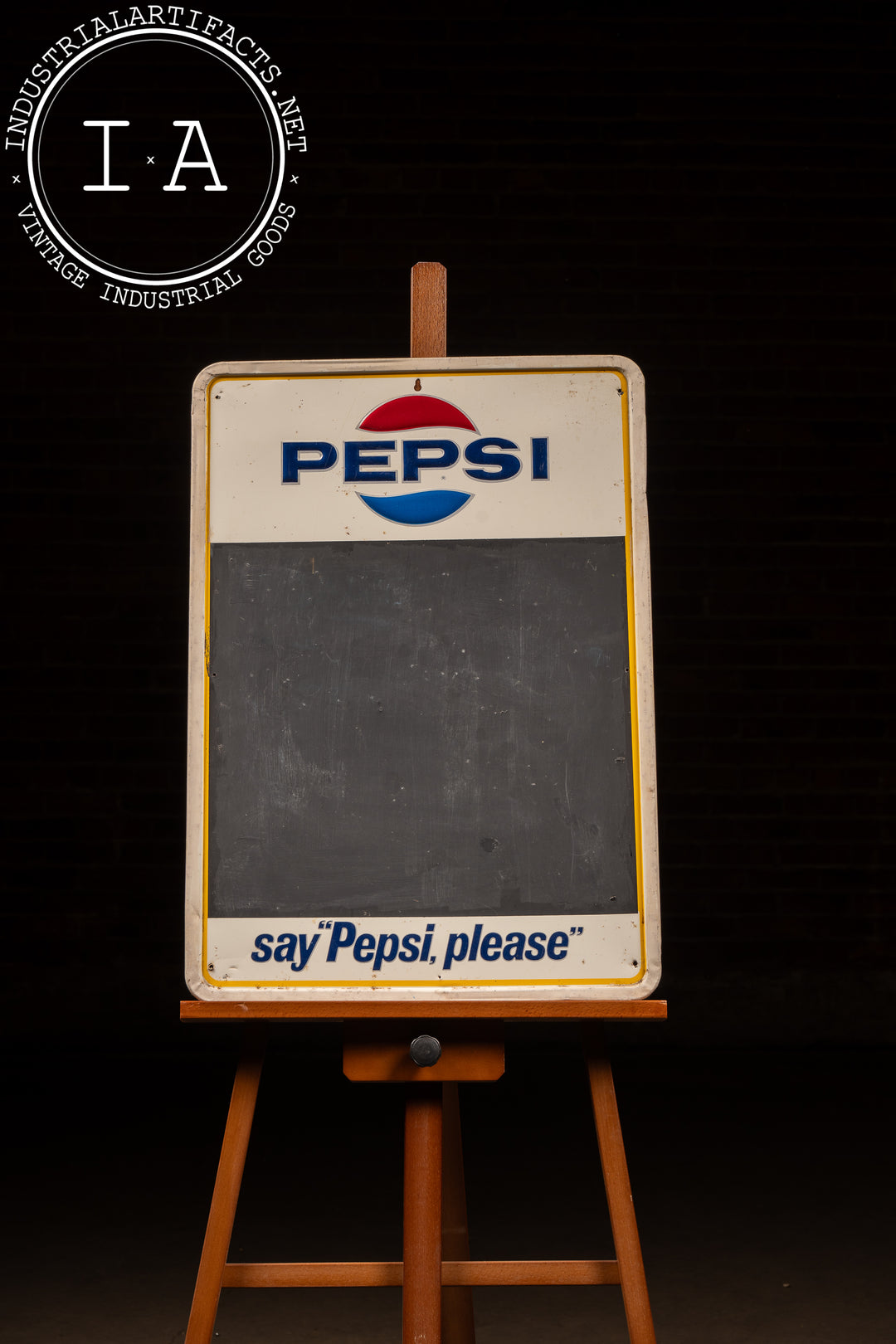 USA アメリカ vintage Pepsi 看板 Vintage Pepsi Chalkboard Menu Sign – Industrial Artifacts