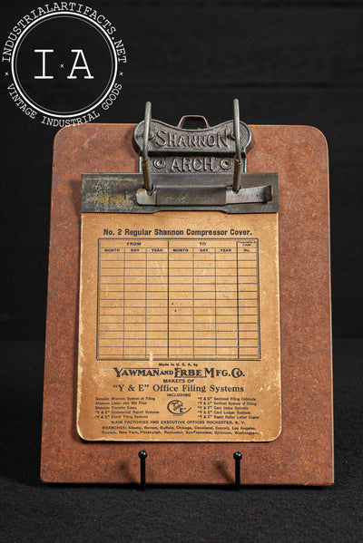 Antique Shannon Arch Filing Clipboard by Yawman & Erbe