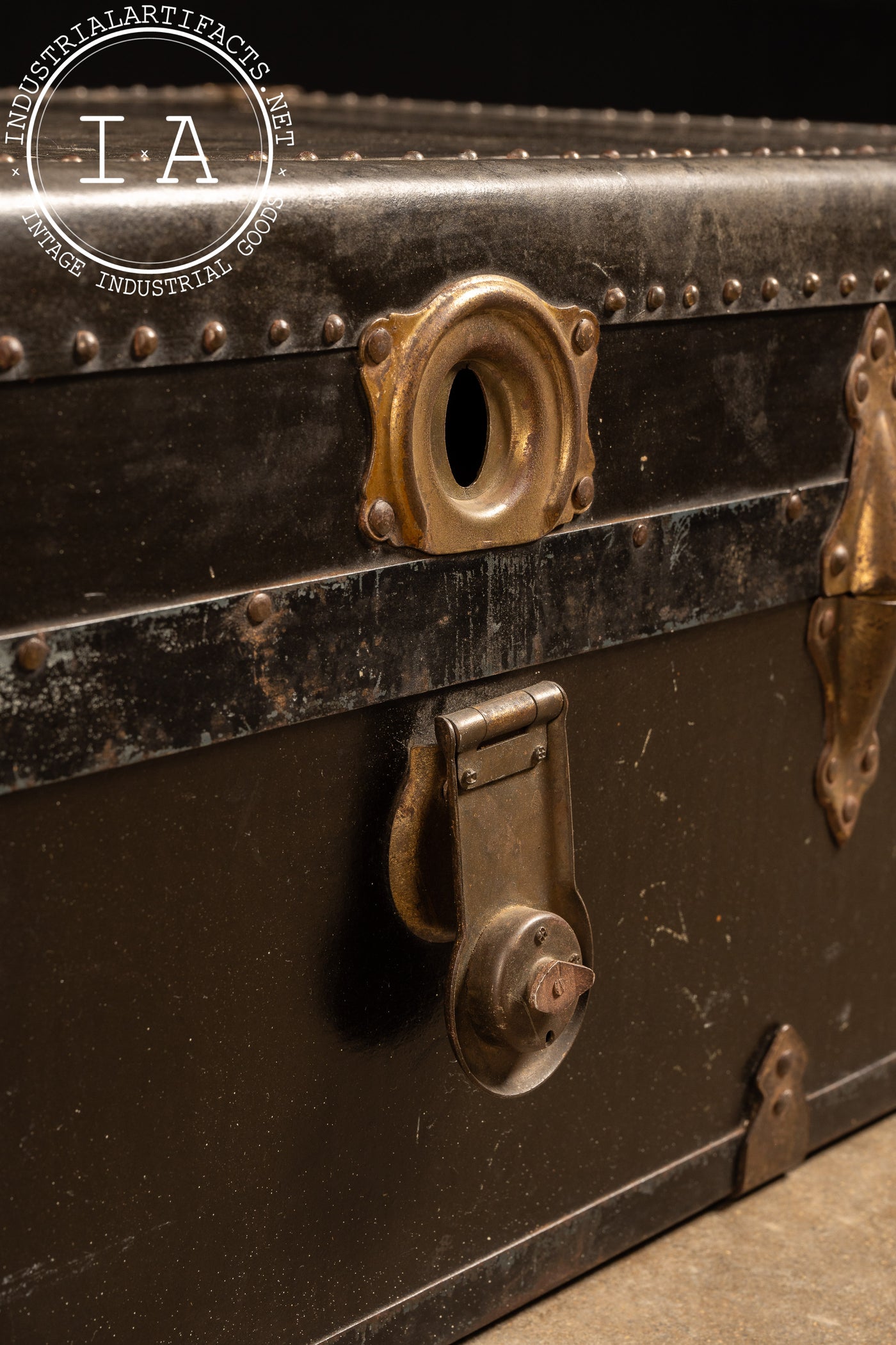 Antique Black Trunk