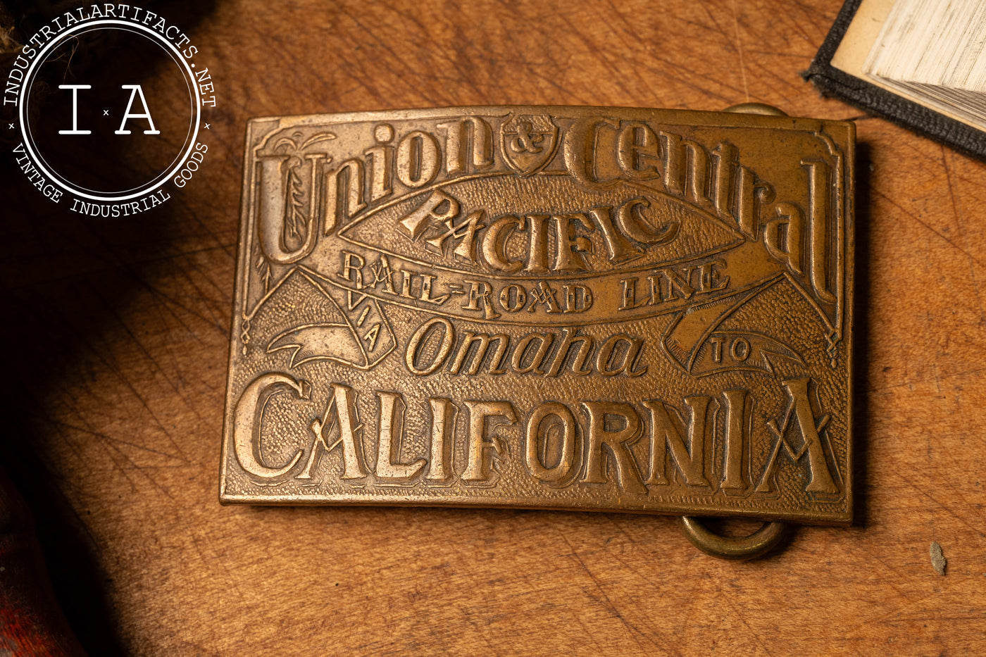 Reproduction Union Central Omaha to California Belt Buckle by Tiffany and Co.