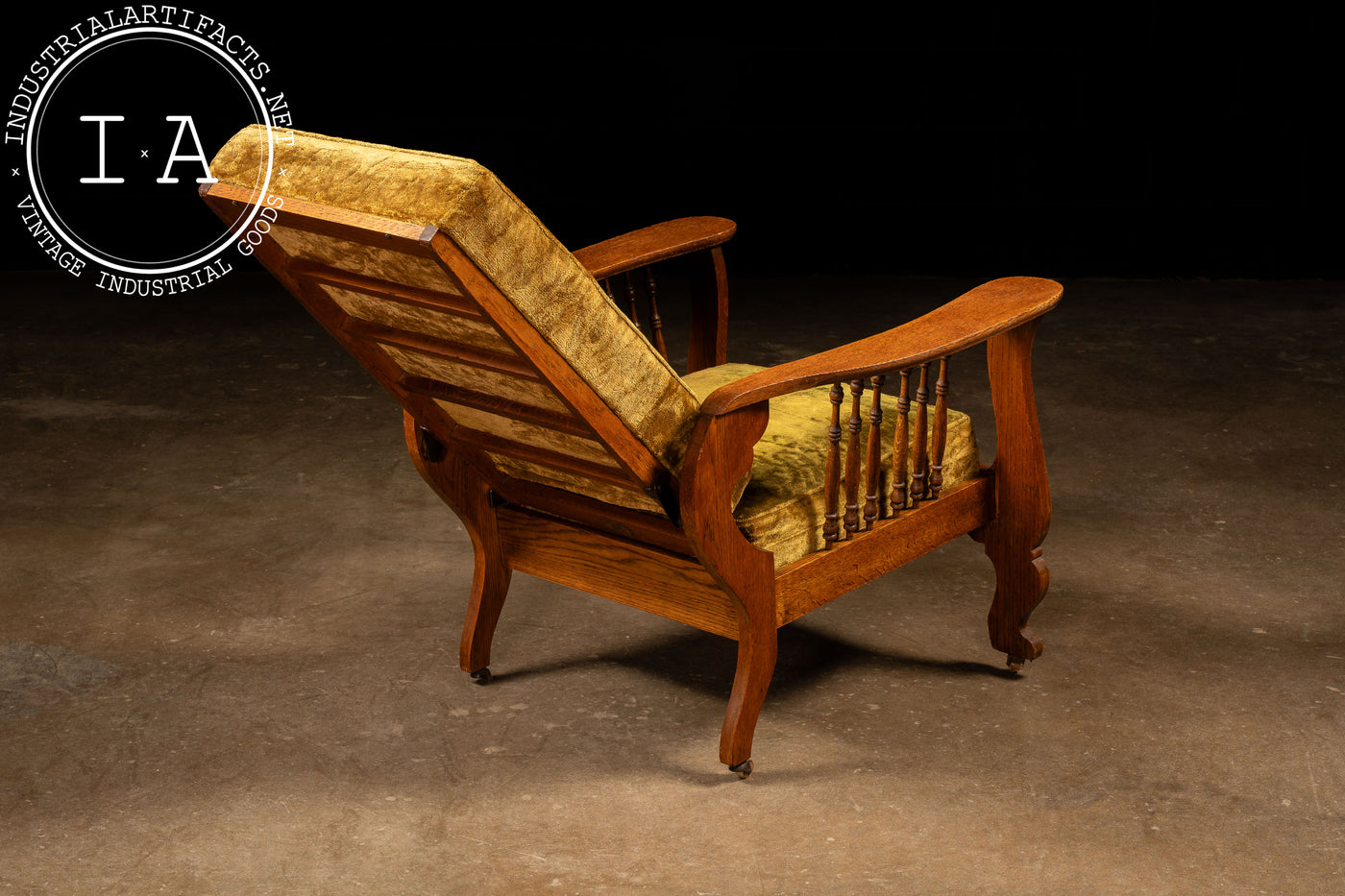 Early 20th Century Victorian-Inspired Morris Chair by Cook & Co.