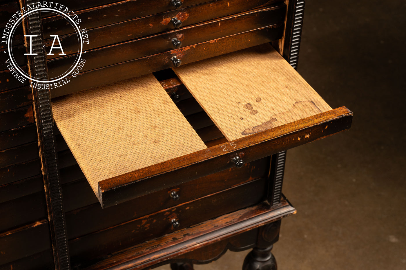 Early 20th Century Mahogany Sheet Music Cabinet