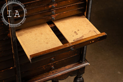 Early 20th Century Mahogany Sheet Music Cabinet