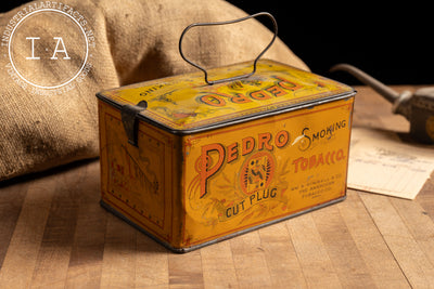 Early 20th Century Pedro Cut Plug Tobacco Box